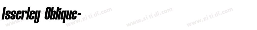 Isserley Oblique字体转换 Isserley Oblique字体转换